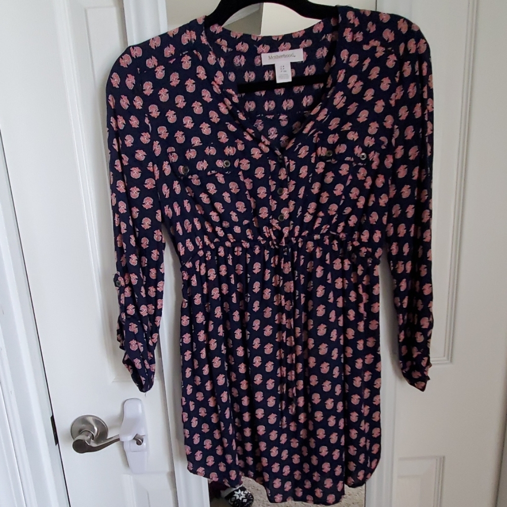 2/$20 Navy blue Motherhood maternity top